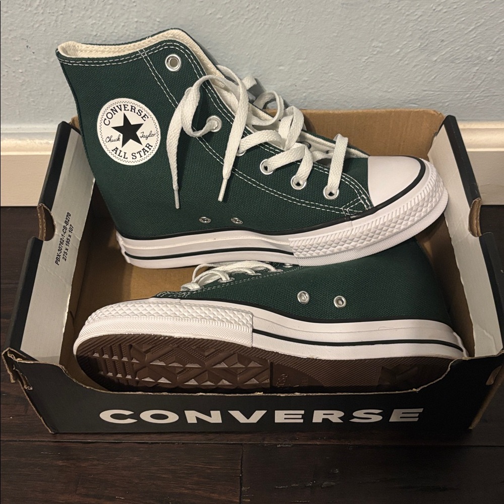 Converse Forest Green High-Tops - Picture 5 of 5
